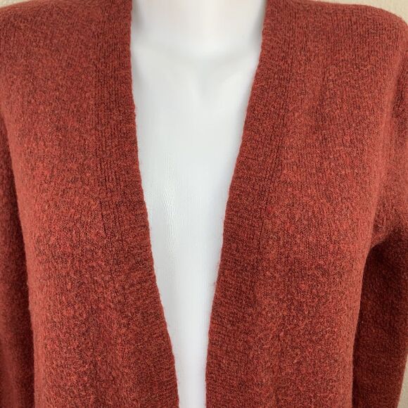 Madewell Red Open Front Cardigan Women’s Sz XS Merino Wool Alpaca Blend - Picture 3 of 6